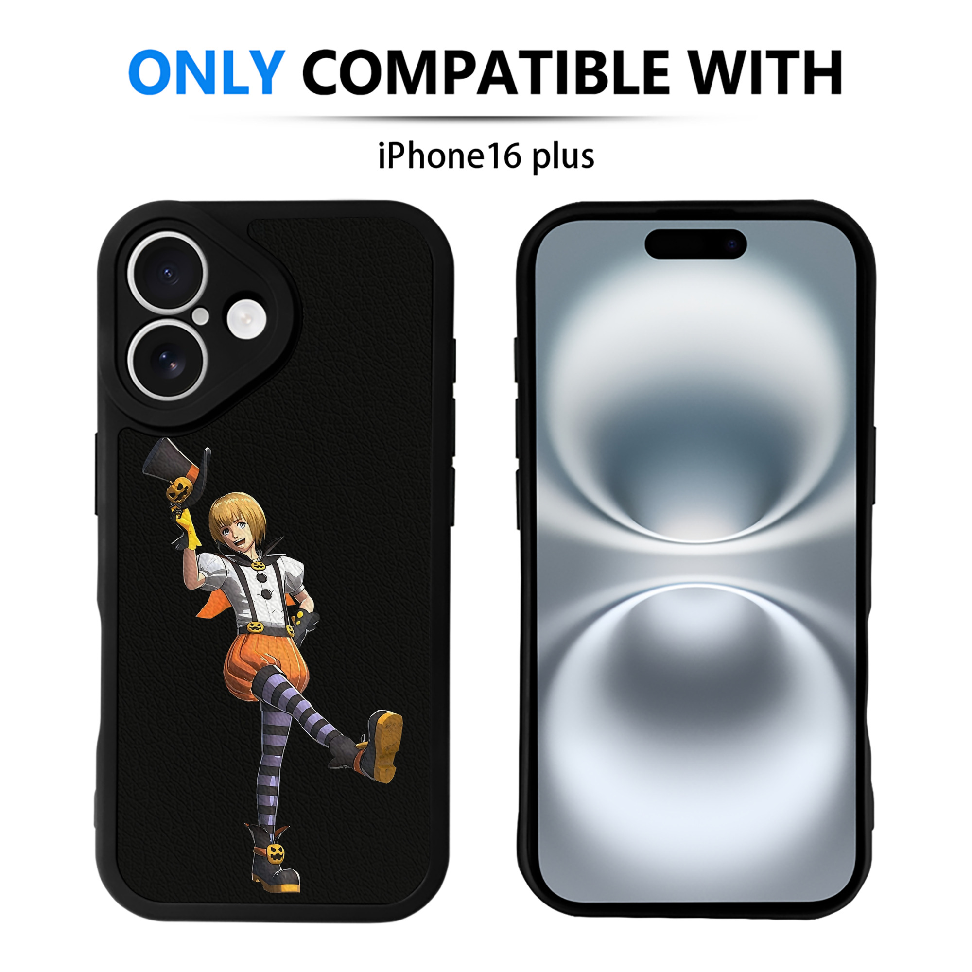 （画像用） 進撃の巨人 アルミン·アルレルト Attack on Titan Armin Arlert 【iPhone 16シリーズ対応】シリコンスマホケース（レザー調） 材質：シリコン